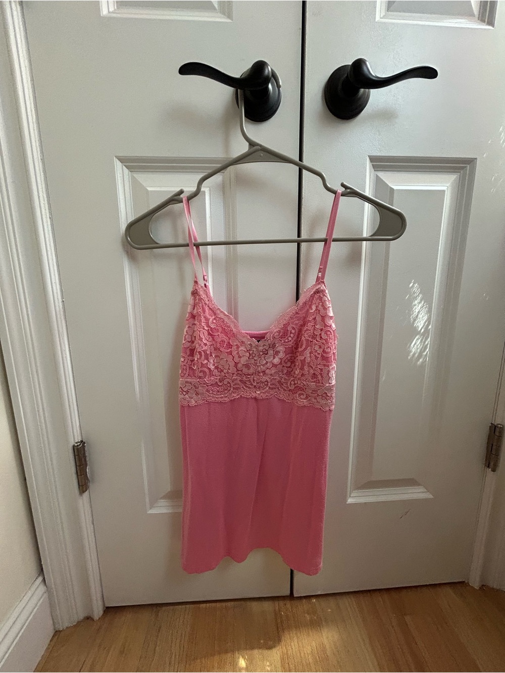 Pink Lace Camisole Slip